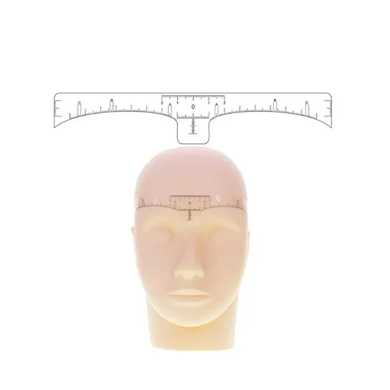 10/50/100pcs Eyebrow Ruler Sticker Tattoo Shape Tool Adhesive Microblading Guide Makeup Measurement Stencil Template Makeup Tool