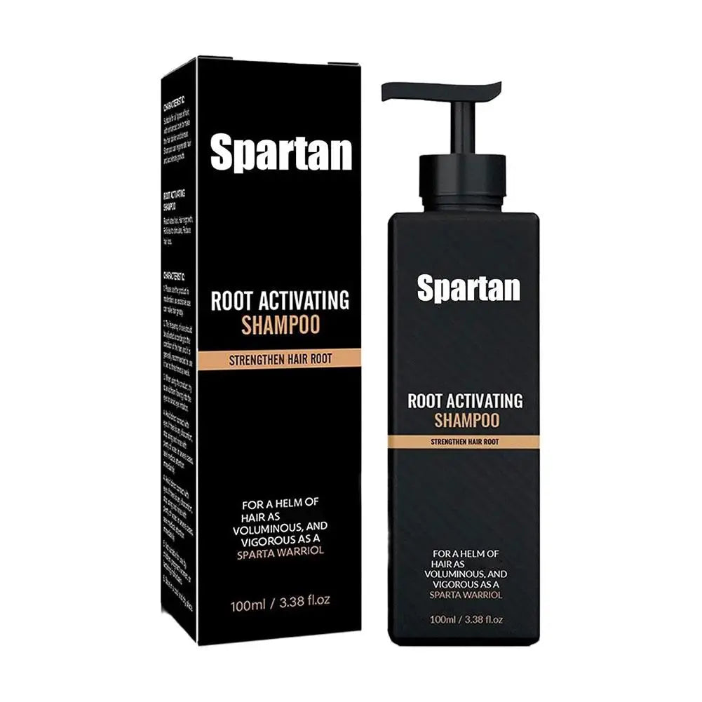 Spartan Root Activator Shampoo Ginger Root Hair Care Dandruff Control Anti Hair Loss Hair Regrowth Fluffy Strengthens Shampoo