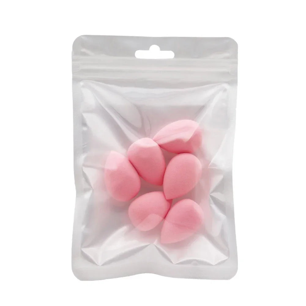 6pcs Mini Makeup Sponge Powder Cosmetic Puff Dry and Wet Sponge Concealer Liquid Foundation Beauty Women Make Up Accessories