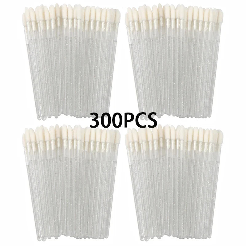 100/300PCS Disposable Lip Brush Makeup Brushes Lipstick Applicator Wands Wholesale Eyelashes Extension Tool Beauty Accessories