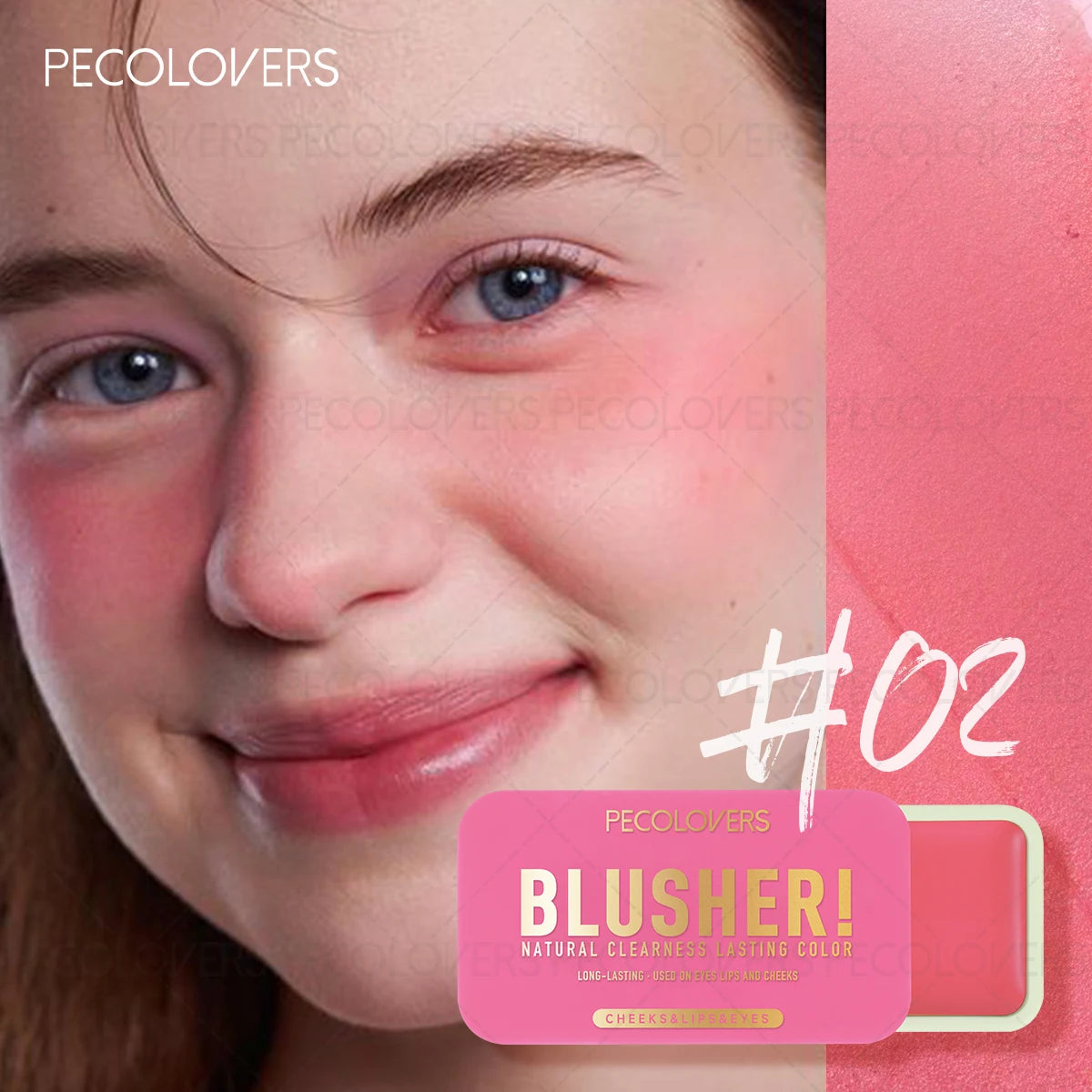 1PC Matte Blush & Lip Gloss - Creamy Mashed Potato Texture, Effortless To Apply, Richly Pigmented, Long-Wearing, Christmas Gift