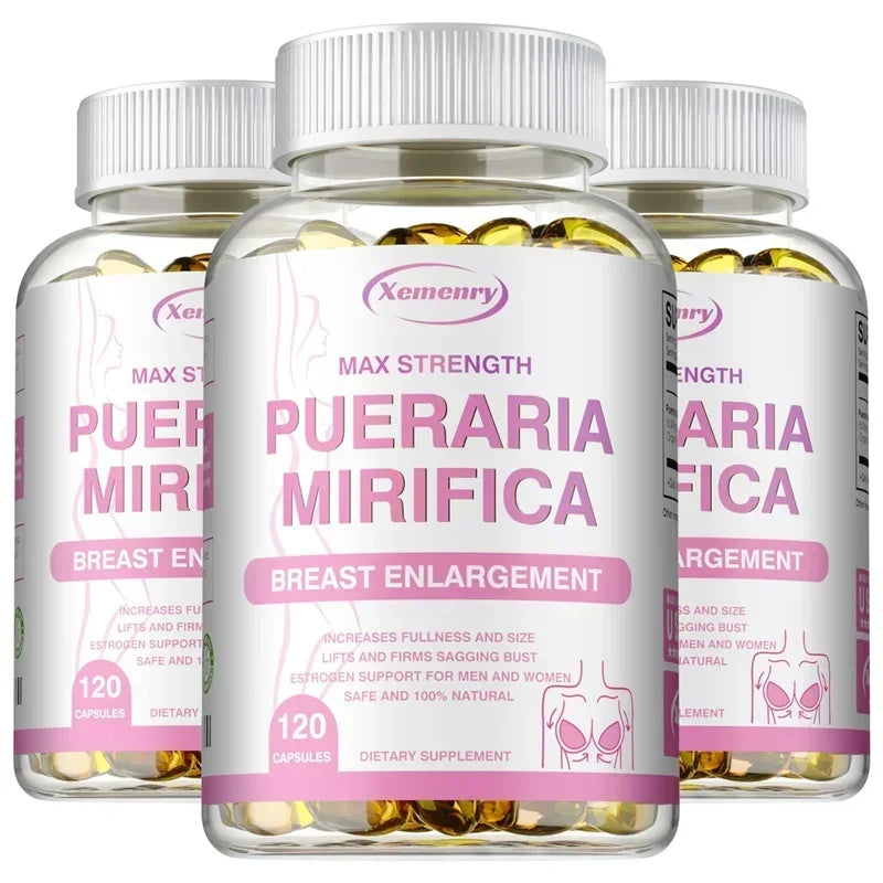 Pueraria Mirifica Supplement - To Support Breasts To Be Round, Firm and Elastic, Promote Balanced Estrogen Metabolism