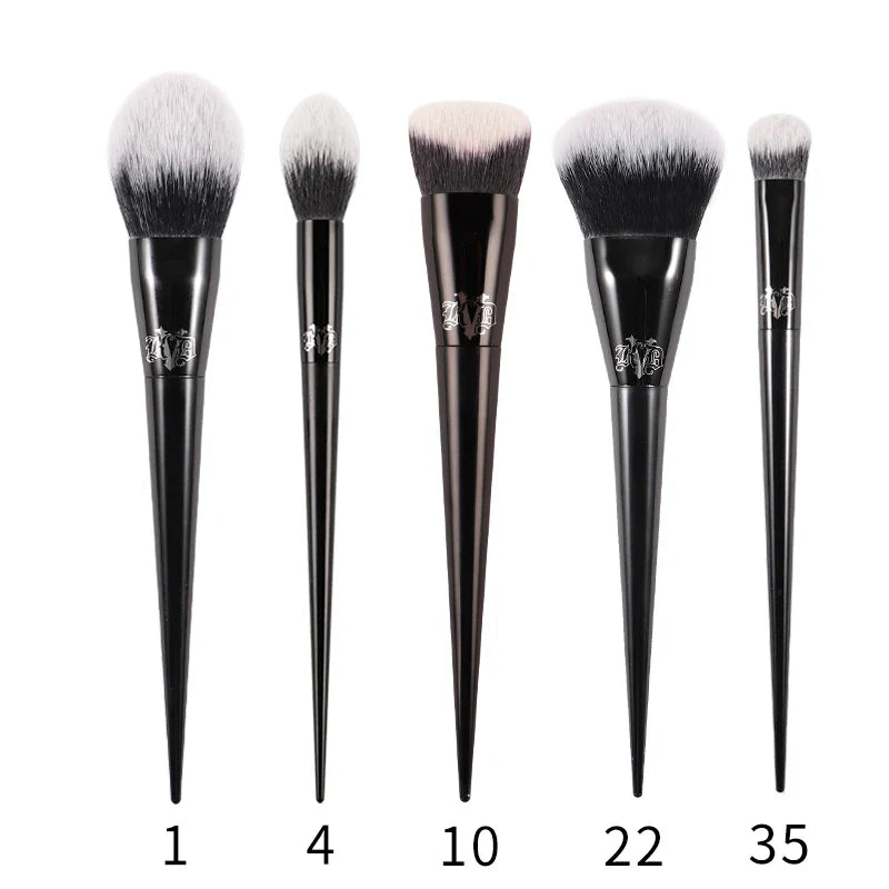 Kat Von D  Makeup Brush Set & Kit Foundation Blush Highlight Concealer Powder Sculpting Eyeshadow Brush KVD Brand Makeup Brush