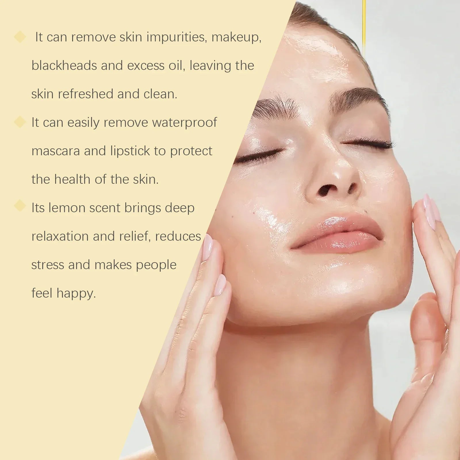 Vitamin C Cleansing Oil Makeup Remover Oil Deep Cleansing Pore Dirt Remove Blackhead Non-greasy Smooth Refreshing Cleansing Oil