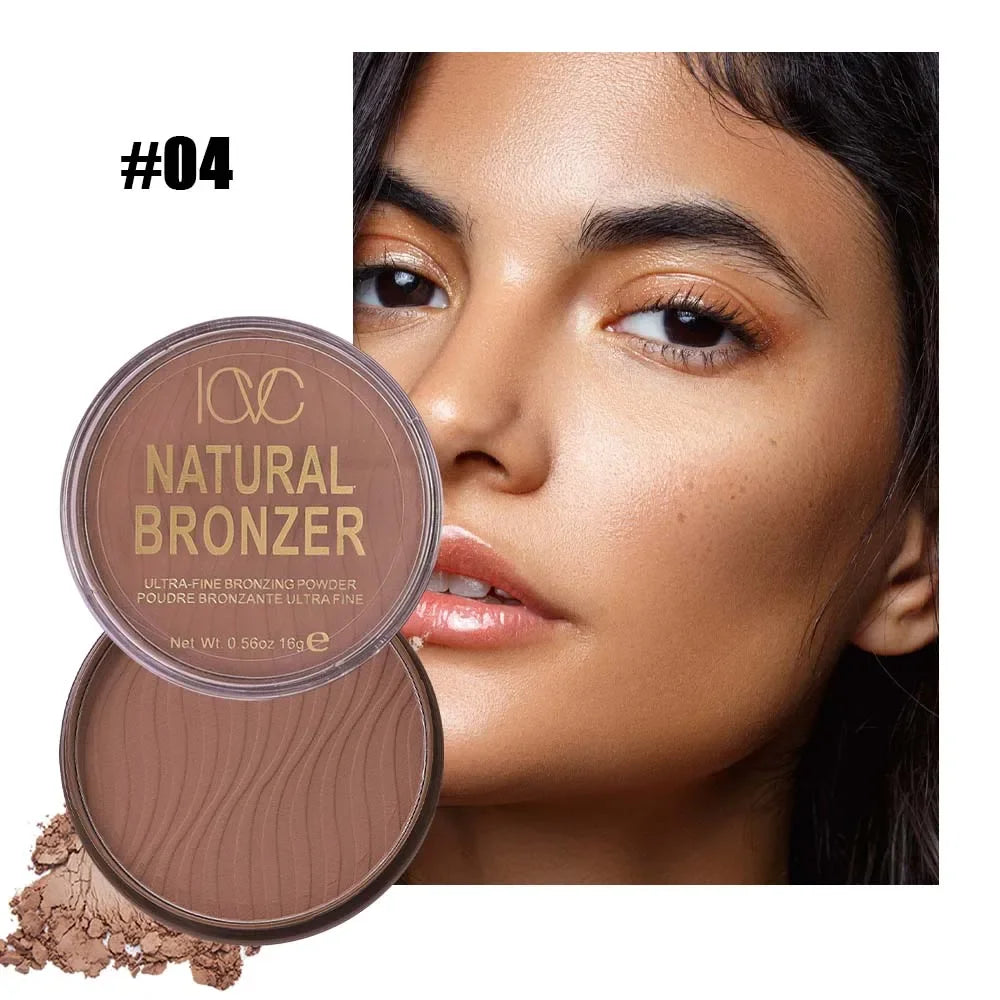 Face Brown Bronze Contour Palette Natural Shadow Three-Dimensional Face Contour Dark Powder Contour Palette Cosmetics
