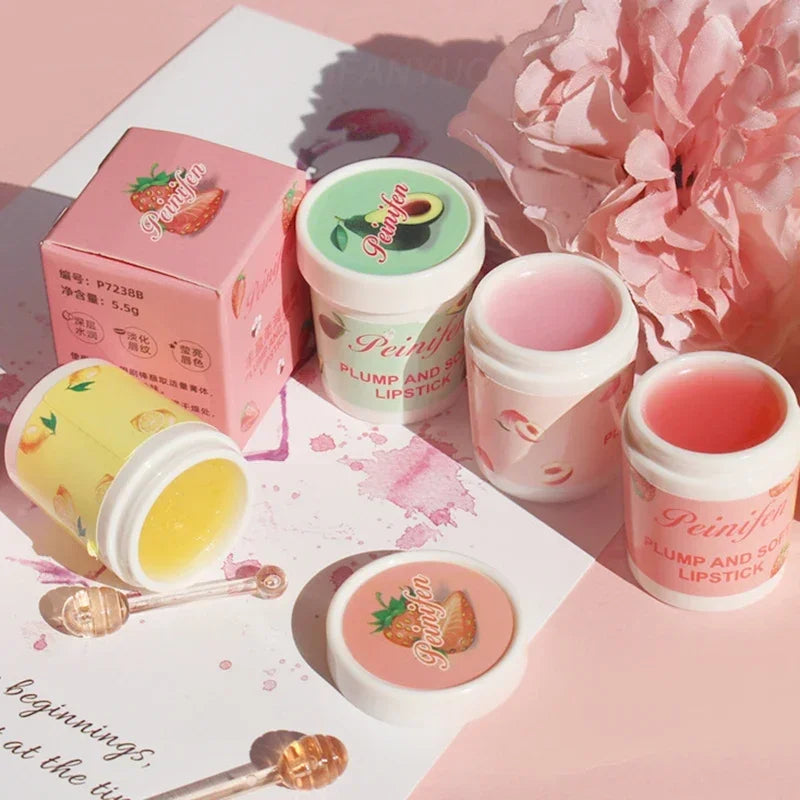 Korea Lip Sleeping Mask Colorless Makeup Lip Balm Fruit Essence Nutrious Lips Care Cream Moisturizing Lipstick Primer Cosmetic
