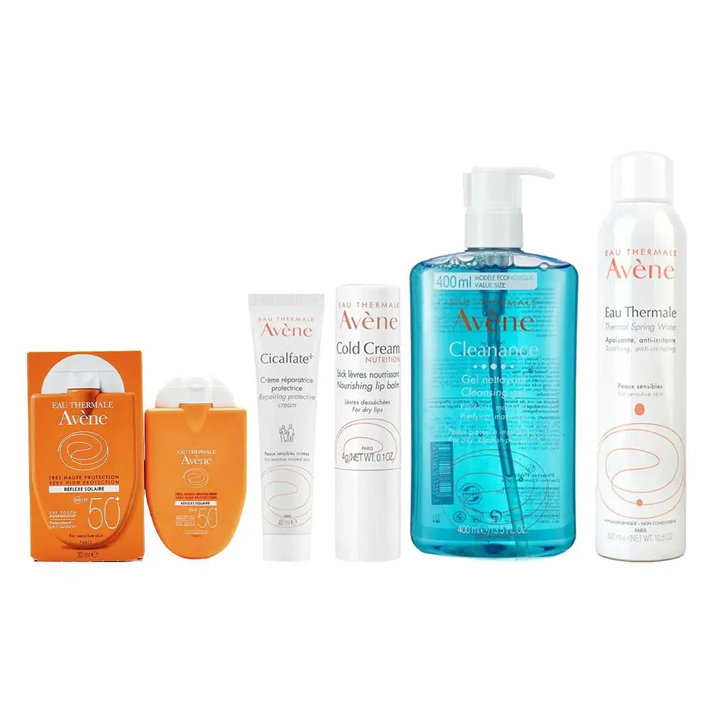 Avene Facial Deep Cleansing Cleanser Removes Face Dirt Whitening Cold Cream SPF 50+ Sunscreen Moisturizing Gel Skin Care