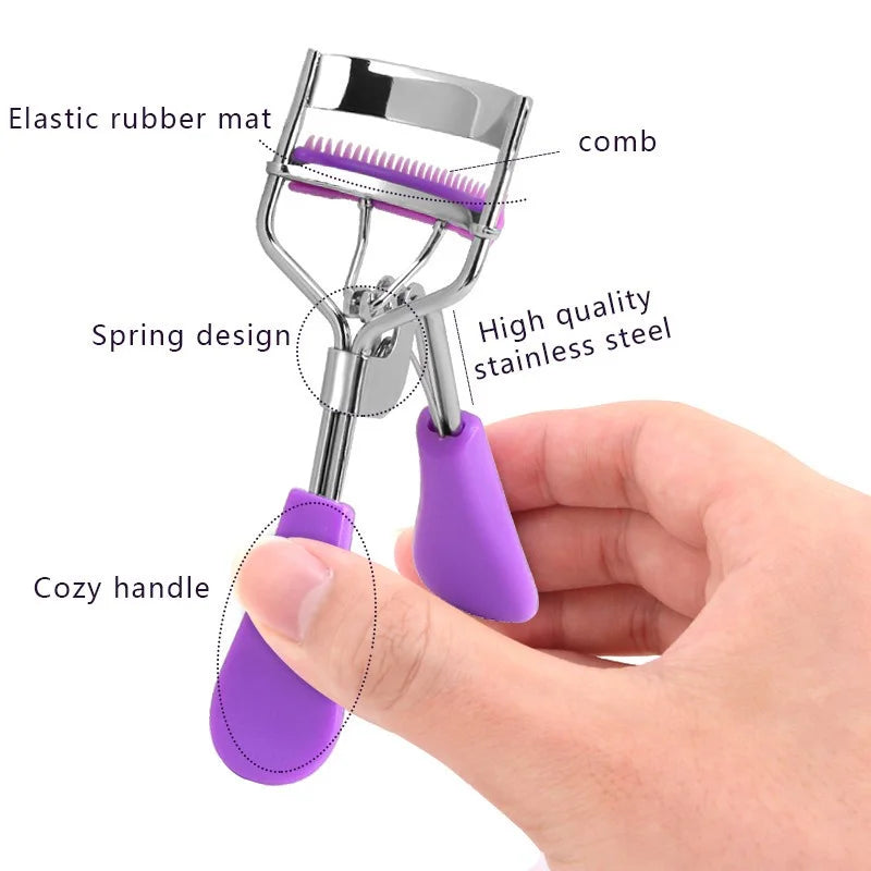 Eyelash Curler Natural Curl Beauty Tool Portable Stainless Steel False Eyelash Curling Clip Cosmetic Eyes Makeup Beauty Tools