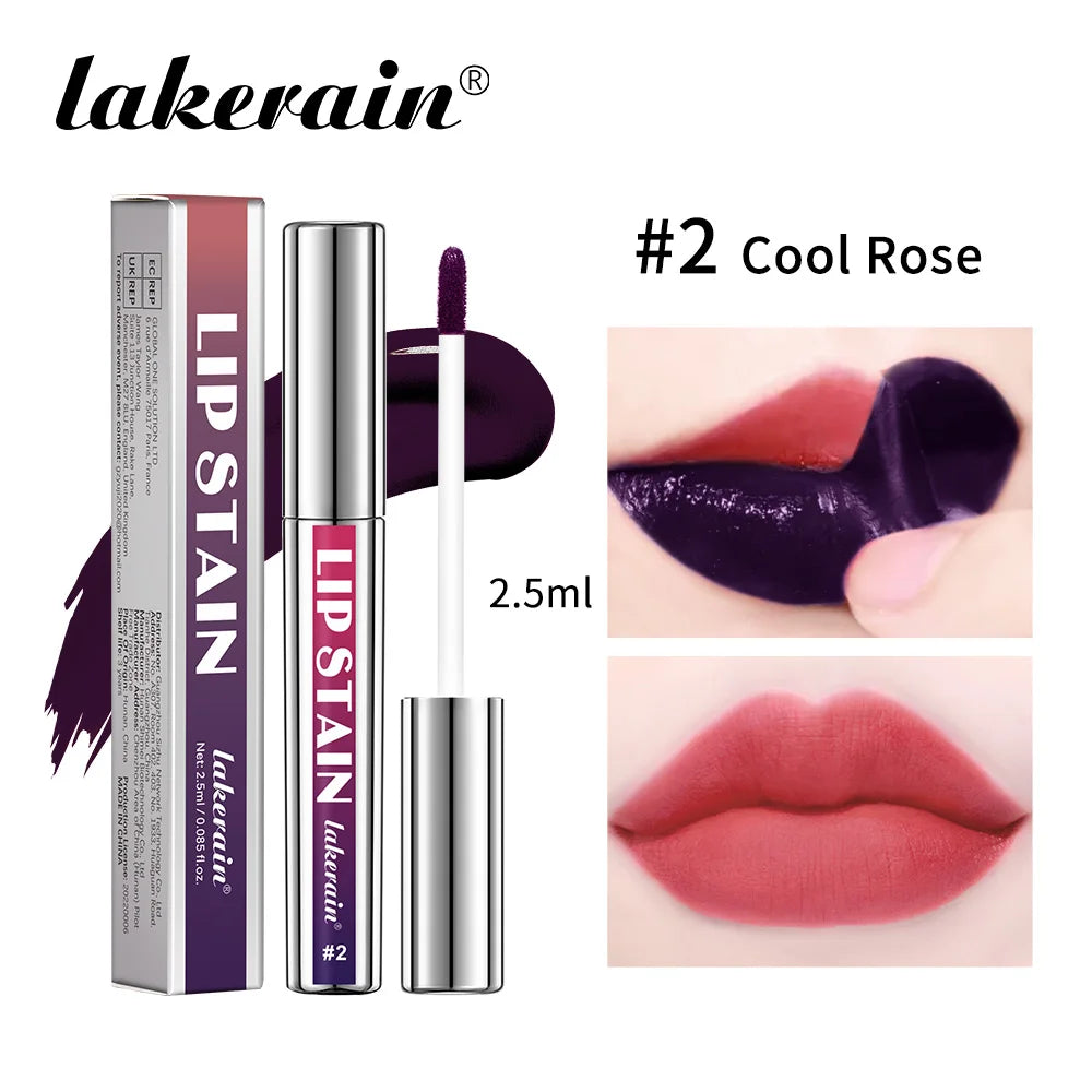 3Color Metallic Lip Stain Peel Off Long Lasting Waterproof Pink Lip Tint Proof Natural No Fading Lip Gloss Cosmetic Women's Gift