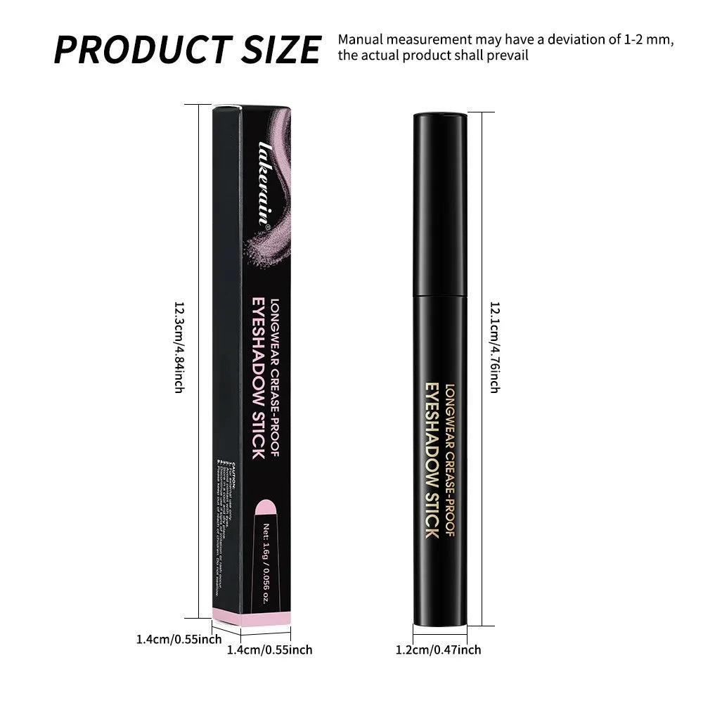 10 Colors Longwear Crease-proof Eyeshadow Pencil Stick Lasting Glitter Shimmer Matte Eye Shadow Highlighter Pen Eyes Makeup Tool