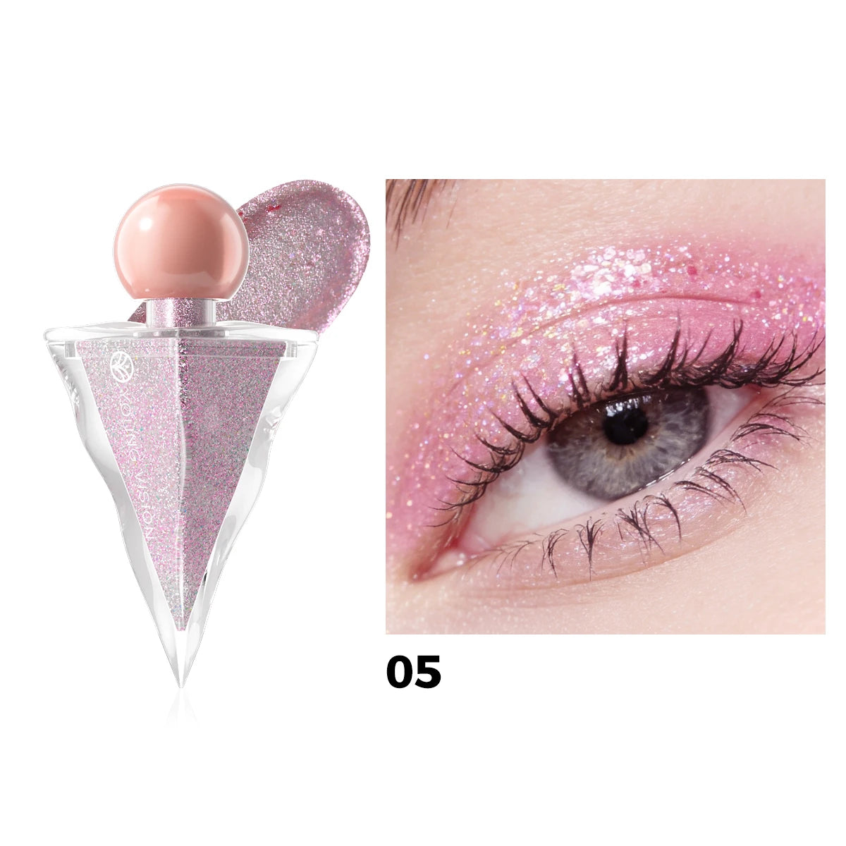 YOUNG VISION Liquid Glitter  Highlighter - 6 Colors, Water-Based, Shimmer & Metallic, Long Lasting, Waterproof
