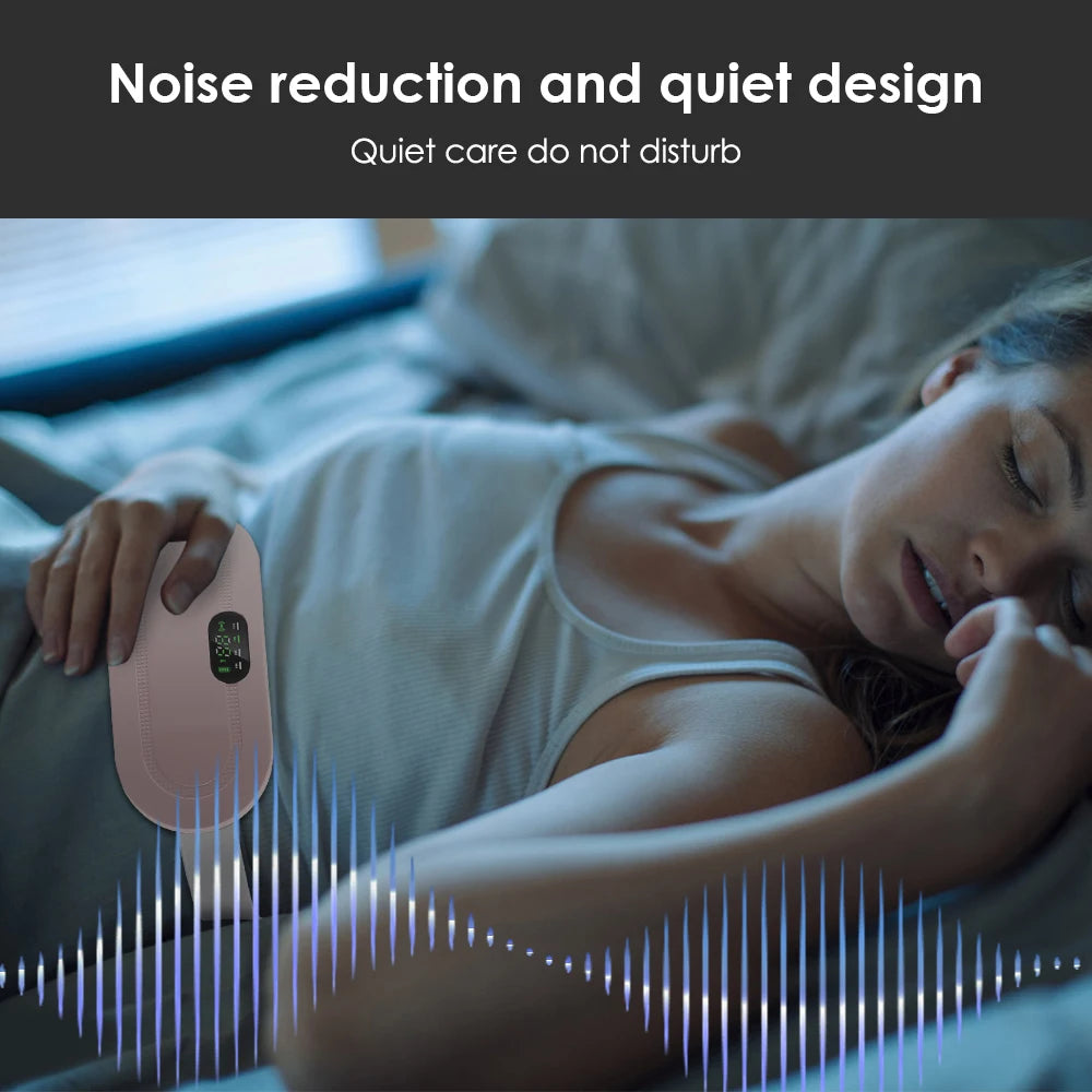 USB Menstrual Electric Heating Pad for Abdominal Vibration Massager Women Period Care Belly Heater Winter Warming Palace Belt