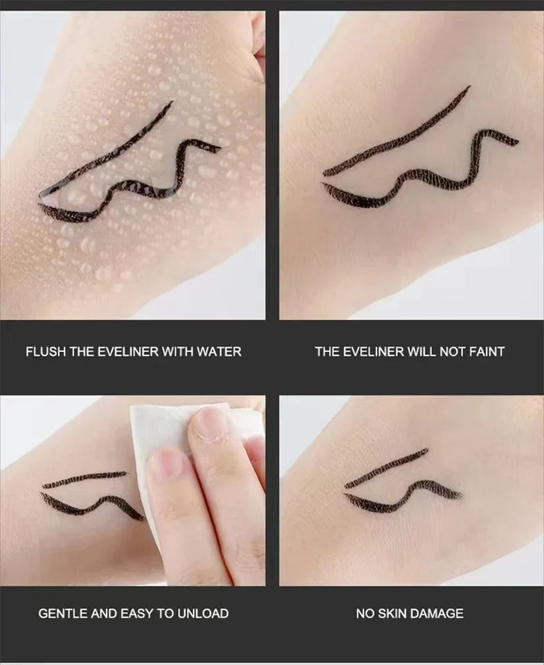P.TWO.P Stamp Eyeliner Pencil 1 Pcs Double-ended Waterproof Quick Drying Long-Lasting Liquid Eyeliner Makeup Eyes Cosmetics Tool