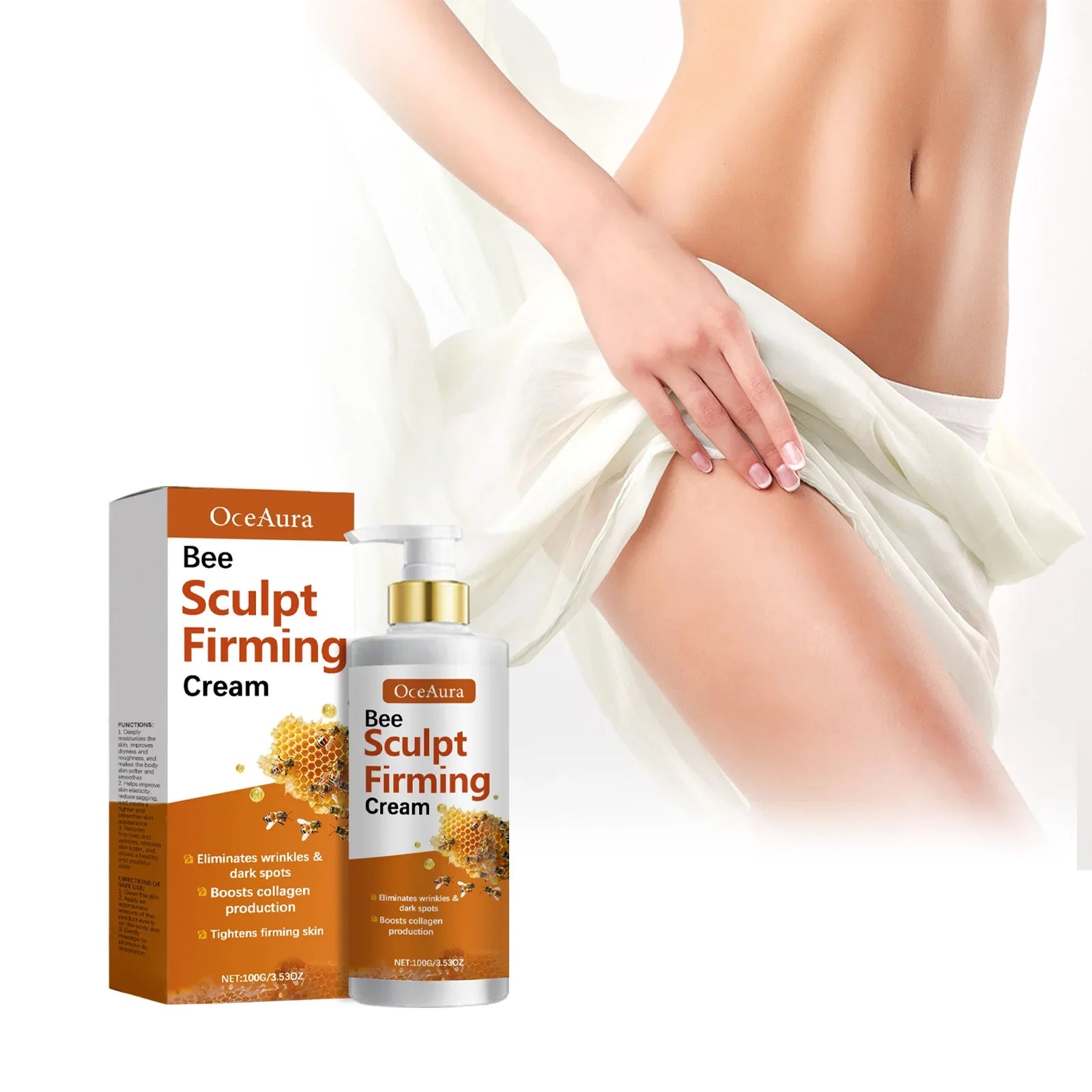 Bee Venom Body Firming Lotion Anti Sagging Skin Reduce Fine Lines Anti Cellulite Brightening Moisturizing Tighten Lifting Cream