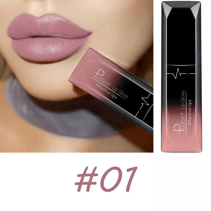 Long Lasting Velvet Matte Liquid Lipstick Waterproof 17 Colors Non Stick Cup Kissproof Lip Tint Gift for Women