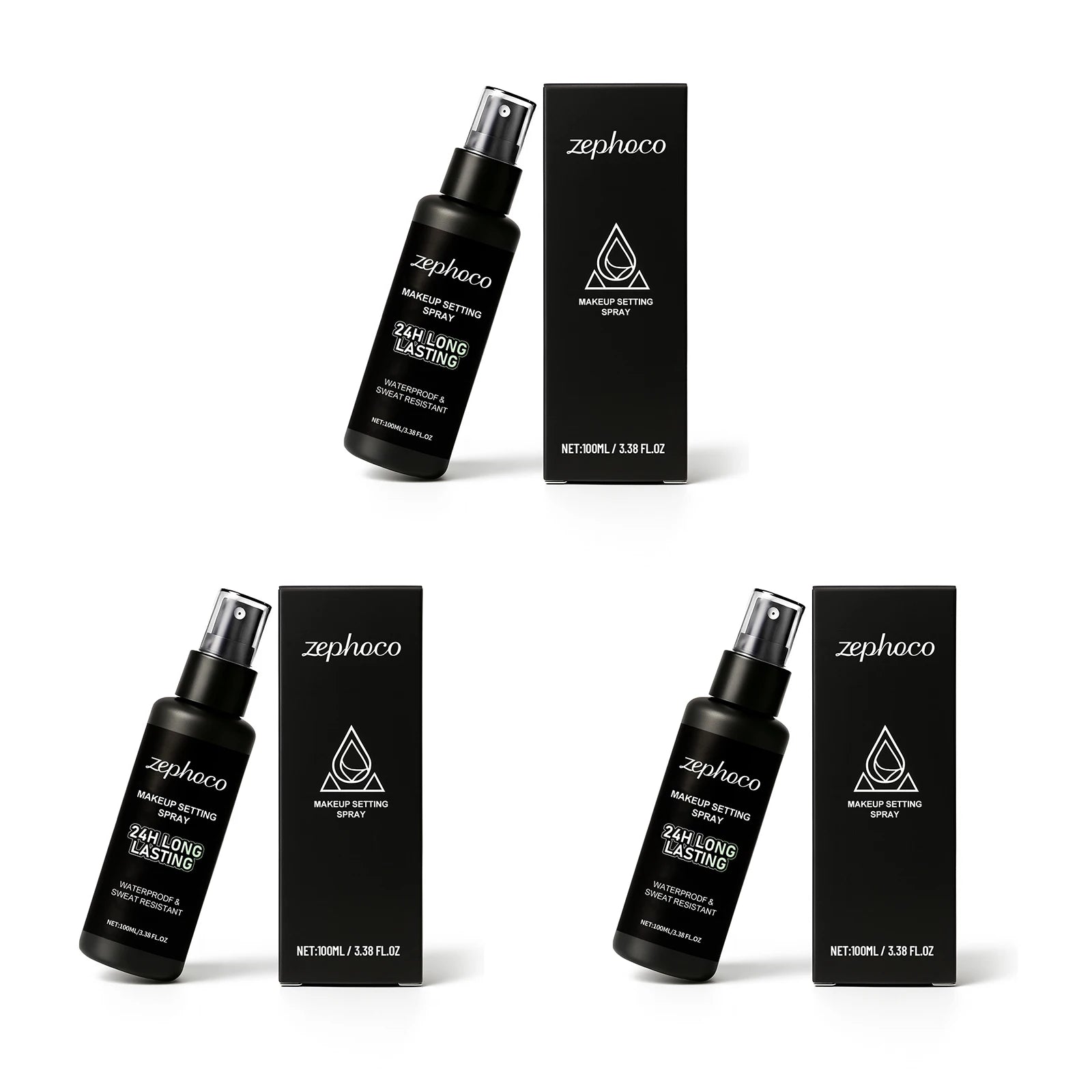 Makeup Setting Spray Hyaluronic Acid Moisturizing Waterprodf Sweat Resistant Fast Drying Lightweight 24h Longlasting Fixing Mist