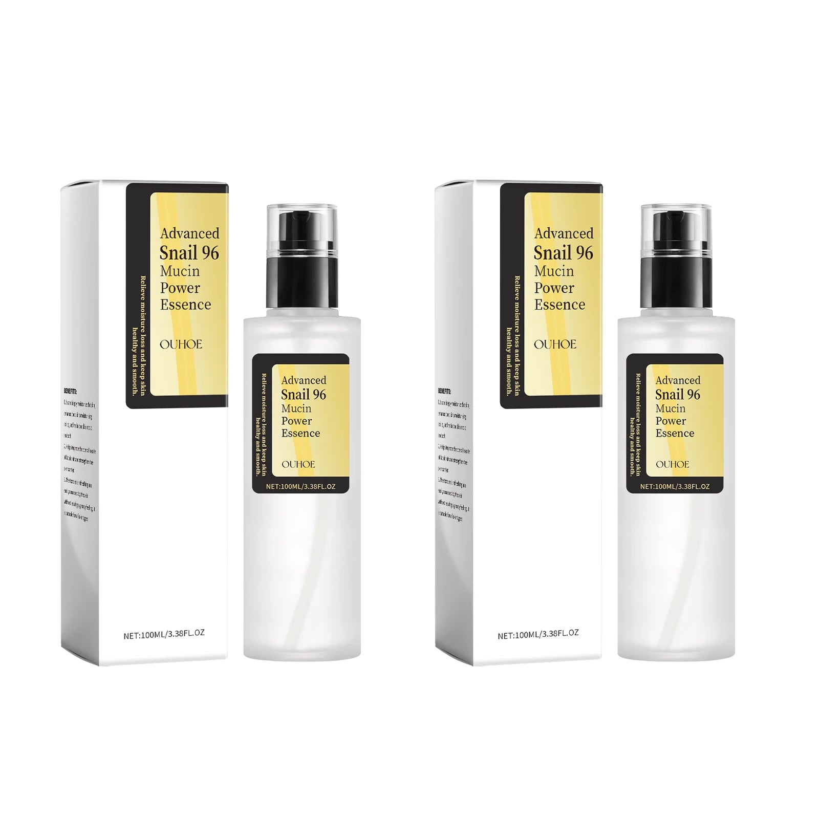 Snail Mucin Essence 100ml Hydrating Booster Deep Moisture Revitalize Dull Skin Soothing Face Treatment Glow Essence for Dry Skin