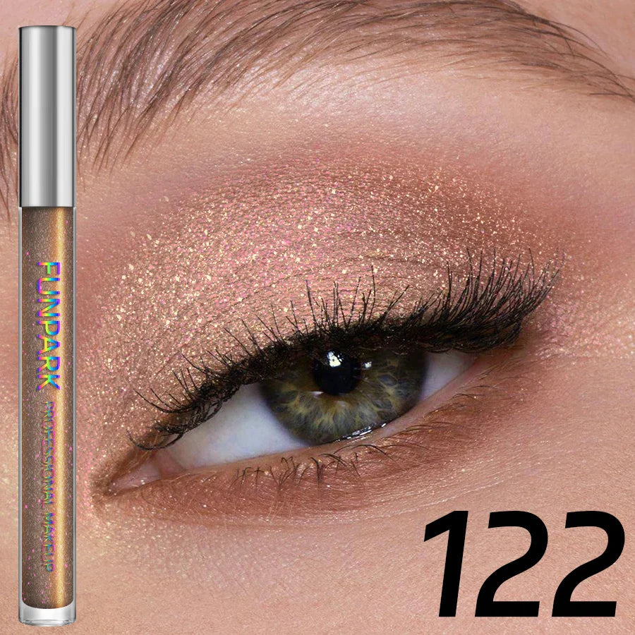 Colorful Liquid Eyeshadow Pink Green Black Diamond Shiny Eye Liner Pen Giltter Eyeshadow Palette Makeup Long Lasting Shimmer
