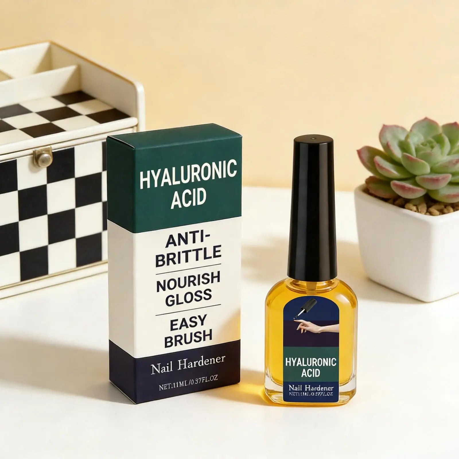 Nail Repair Serum Hyaluronic Acid Anti Brittle Nail Care Cracked Cuticles Treatment Deep Nourishment Jojoba Oil Nail Cuticle Oil