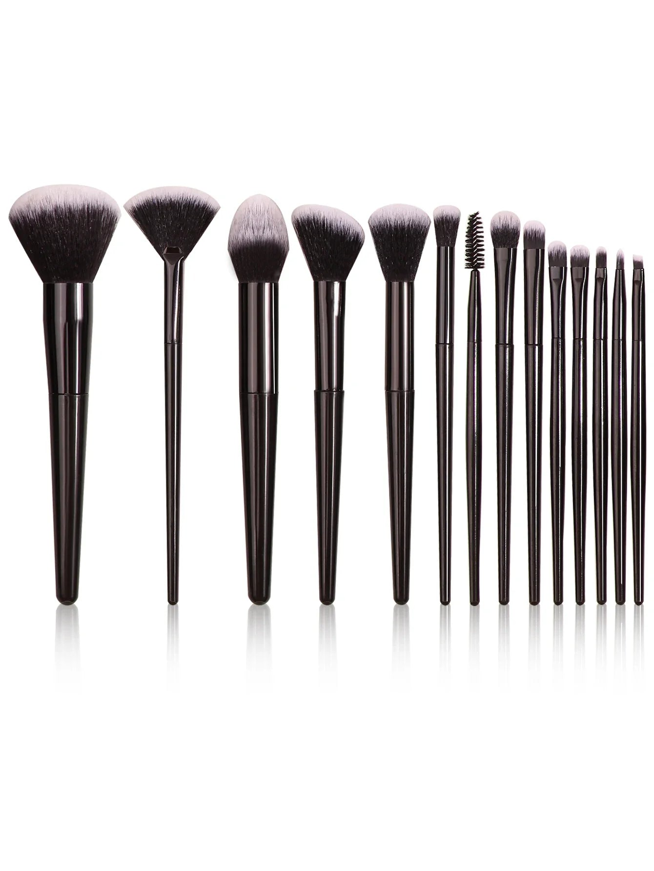 Black Makeup Brush Set Professional Super soft detail brush Blush Brush Foundation Concealer Eyeshadow Brush Women Beauty Tool