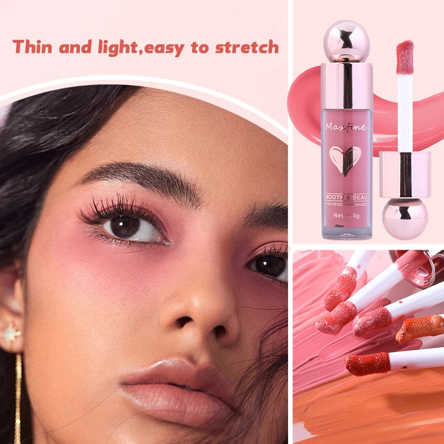 Multi-Use Waterproof Liquid Blush Lasting Moisturizer Matte Natural Face Blusher