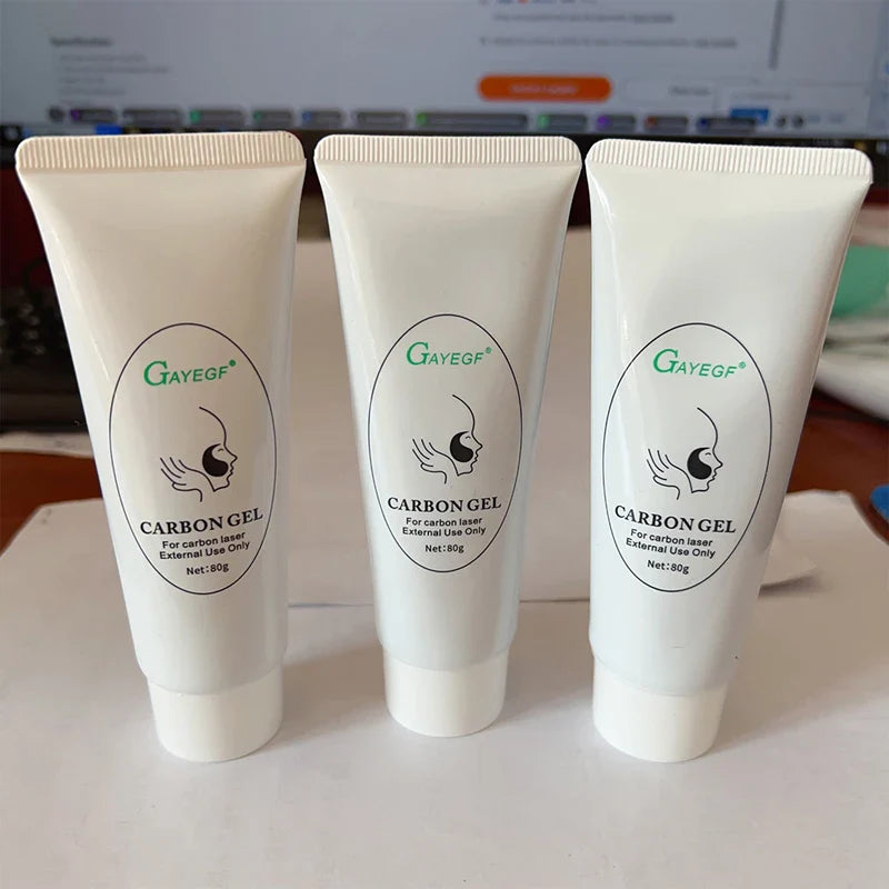 Black Gel Mask For ND YAG Laser Skin Peeling Carbon Cream Rejuvenation Whitening Facial Moisturizing Peel Deep Cleaning 80ML/PCS