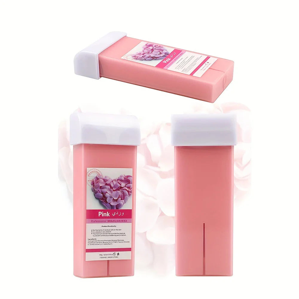 Viilife Roll on Wax Refill Painless Wax Roll On For Hair Removal Depilatory Wax Warmer Cartridge For Aloe Wax Body Hair Removal