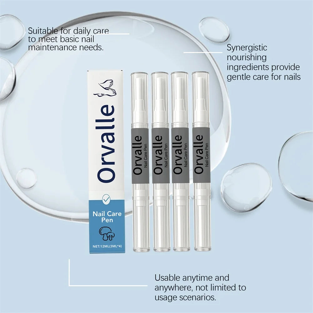4pcs Nail-Fungus Pen Nail Growth Treatments Repair Serum Toenail-Fungus Treatments Extra Strength Nail Repair Serum