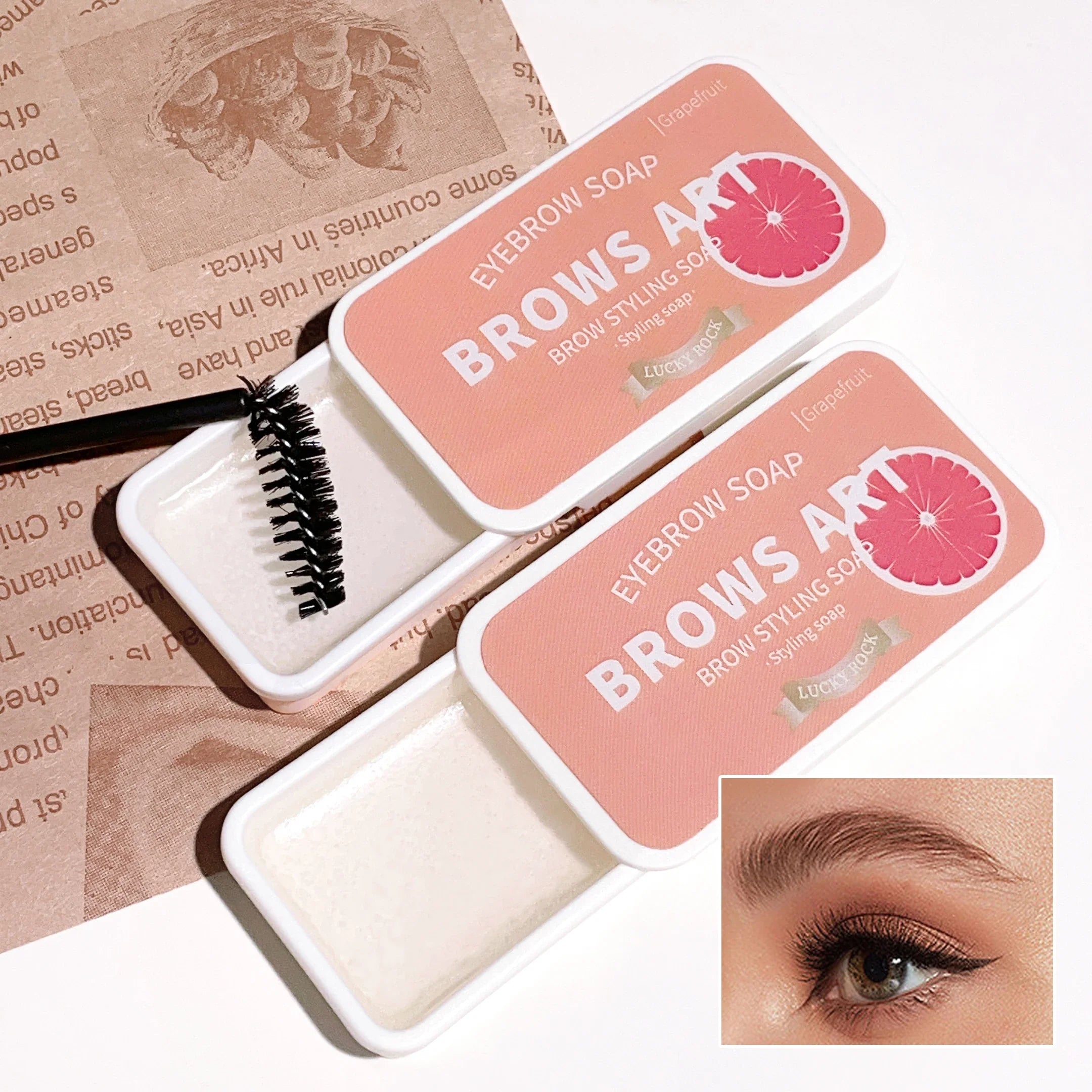 Long-Lasting Eyebrow Styling Gel with 3D Feathery Wild Brow Setting - Waterproof and Easy to Apply