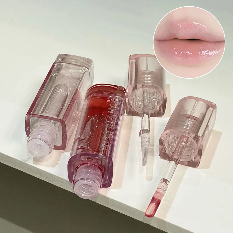 Herorange Lip Oil: Hydrating and Moisturizing, Korean-Style Color Change, Fine Glitter, Improves Lip Wrinkles and Prevents Cracking, Water Gloss, Plump Lip Feel. A Winter Essential and Also Suitable as a Holiday Gift.