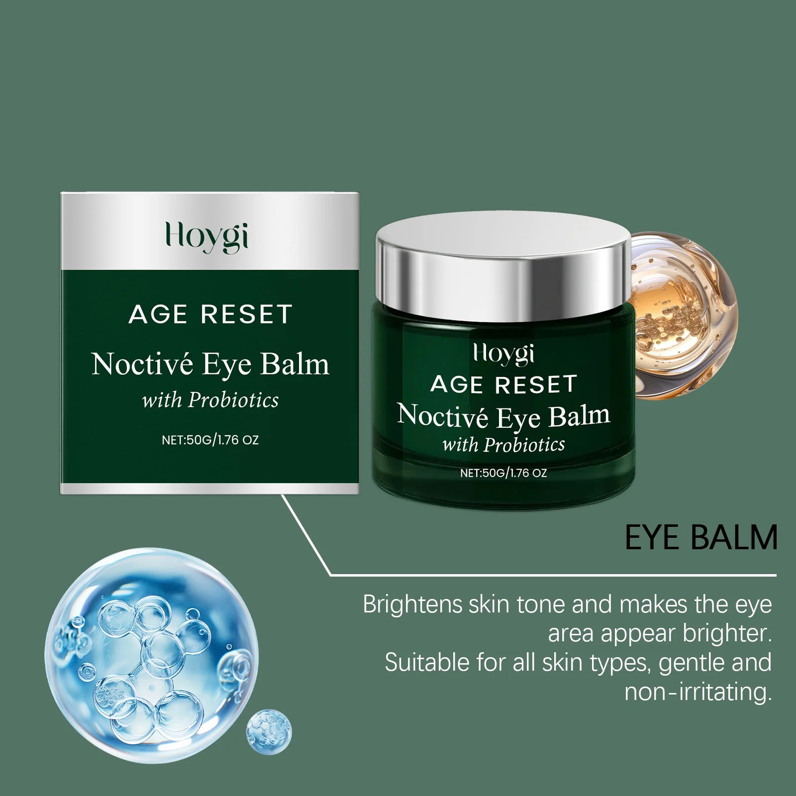 Peptide Eye Cream with Acetyl Hexapeptide 8 and Lactobacillus Moisturizing Anti Wrinkle Eye Serum for Dark Circles Puffiness 50g