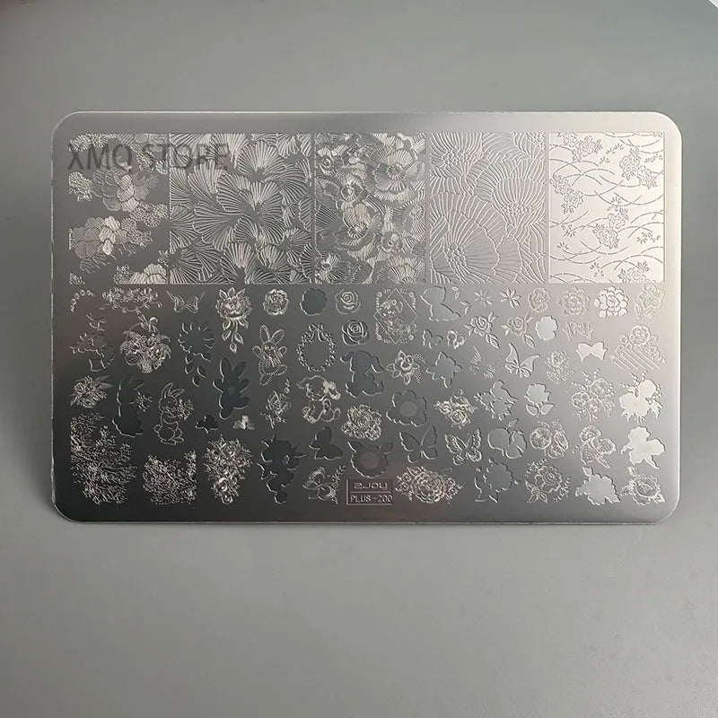 XMQ NAIL ART STAMPING PLATES FLOWERS TEMPLATES LEAVES IMAGEPLATES