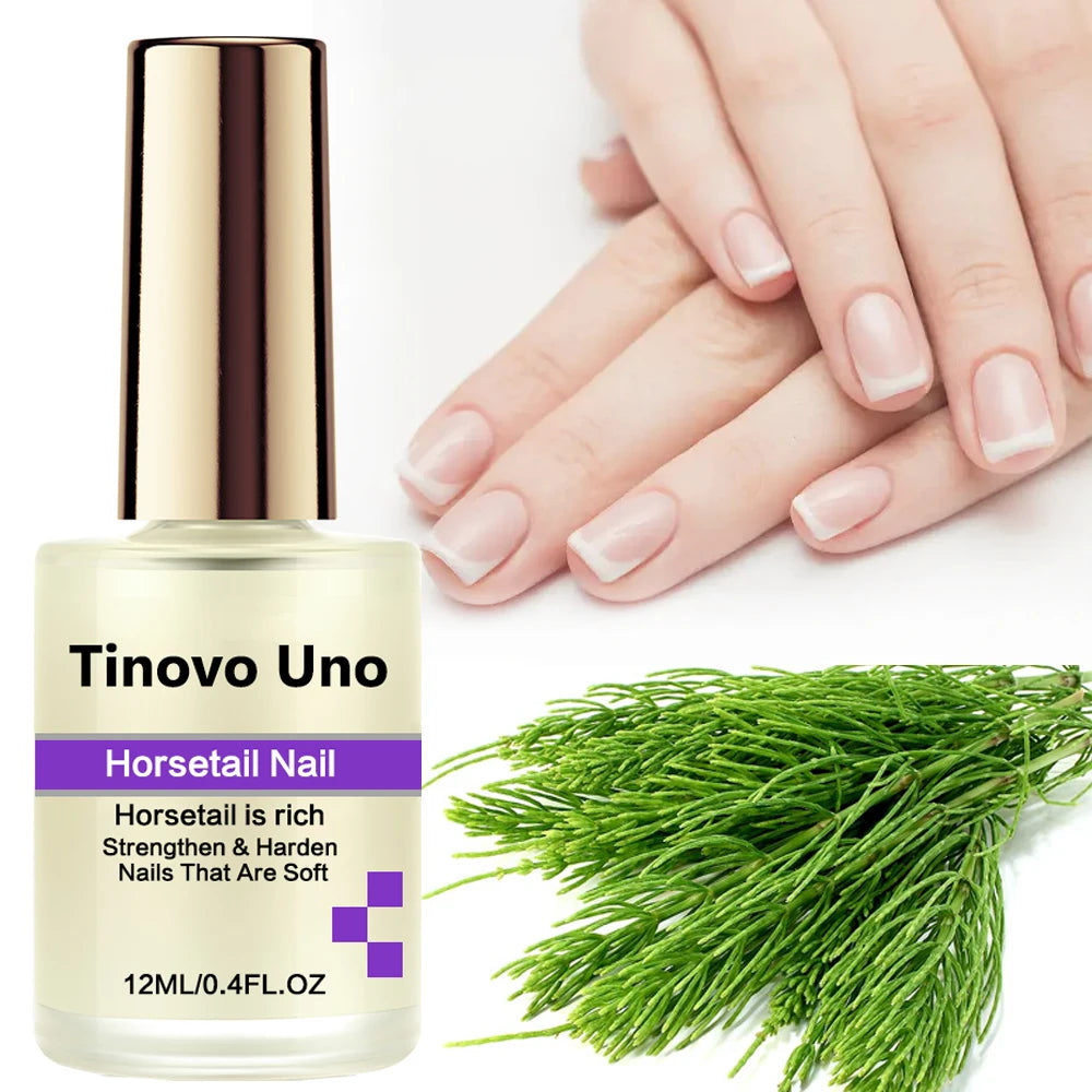 Tinovo Uno Hard Nail Serum Cuticle Oil Nail Polish Cares for Weak Brittle Cracked Nails Keratin Nail Hardener Strengthener Oil