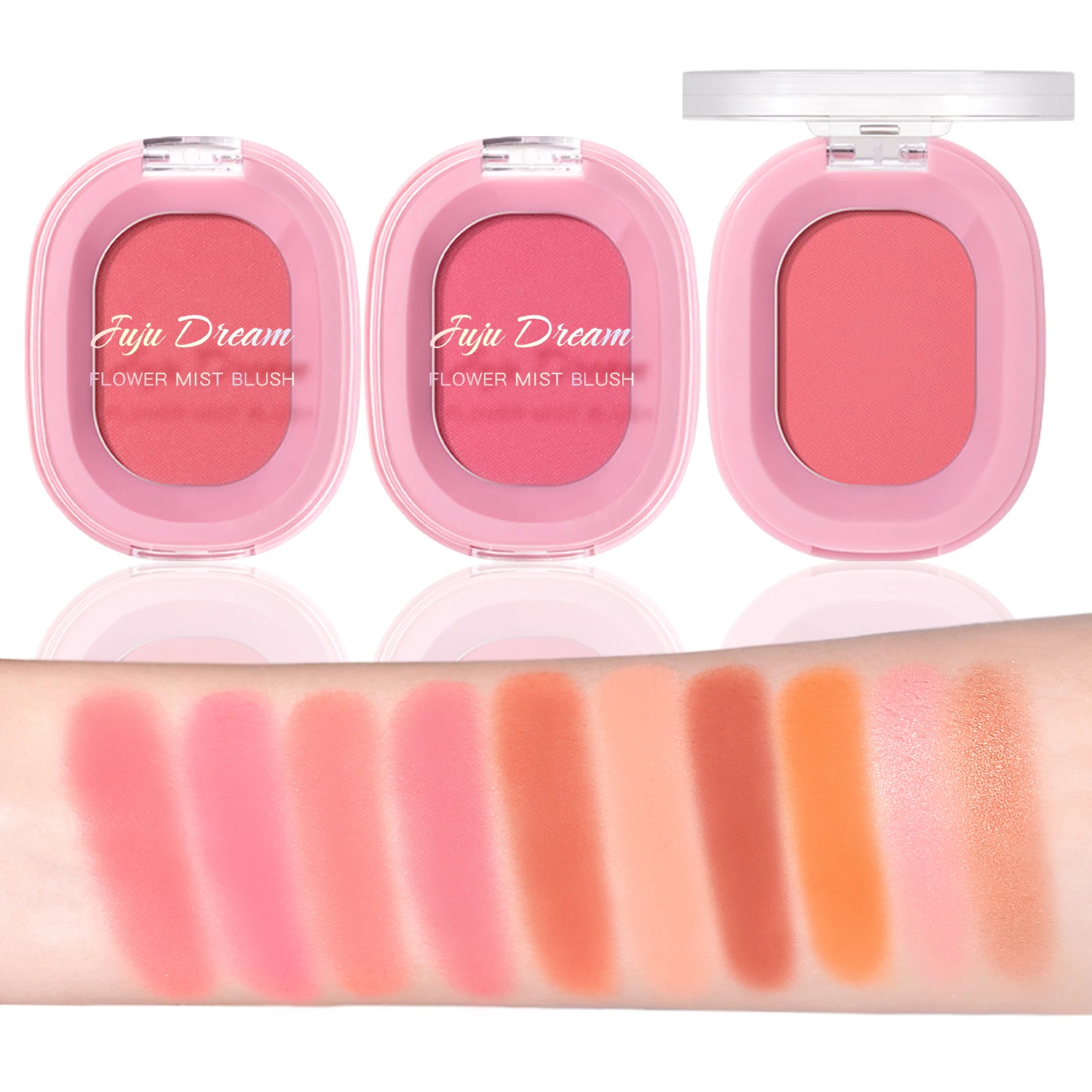 JUJu DREAM Flower Mist Blush Disc Monochrome Matte Powder Fine Flash Monochrome Blush Disc