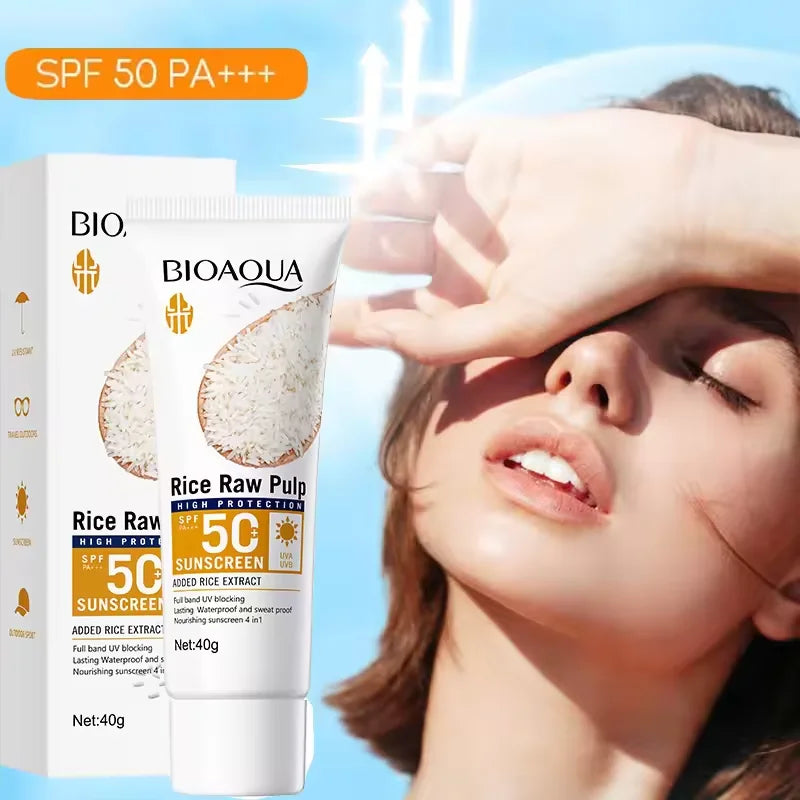 Facial & Body Sunscreen Cream SPF 50+ Body Protector Solar Lotion Long-Lasting Non-Greasy Prevent Sunburn UV Protection Sun Sunblock