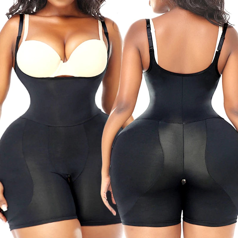 Bodysuits Shapewear Padded Hip Enhancer Bra Cushion Butt Lifter Sexy Back Body Shaper Jumpsuits Fajas Colombianas Girdles Corset