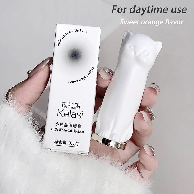 Cat Lip Balm Moisturizing Healing Anti-dry Fade Lip Lines Autumn And Winter Lip Mask Care Girl Students Lipstick Makeup Base Day