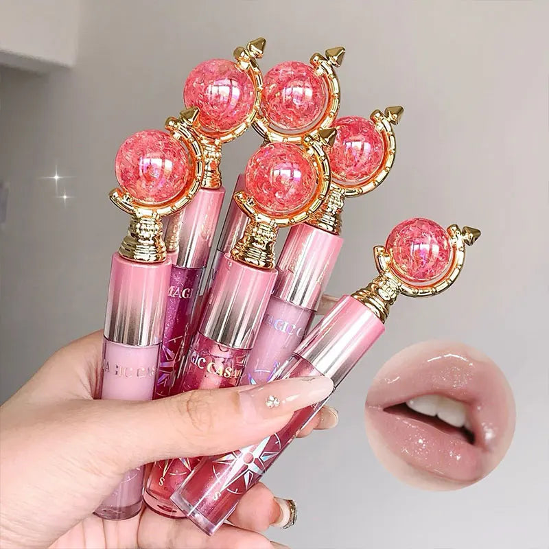 MAGIC CASA Shimmering Lip Gloss — Hydrating and Moisturizing Lip Makeup, Long-Lasting Waterproof Mirror Finish, Non-Sticky Plumping Glass-Like Shine