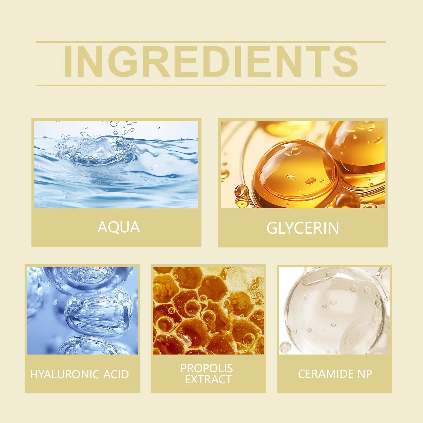 Hoygi Honey Ceramide Toner Hydration Boost Skin Barrier Repair Soothing Fast Absorbing Non-Sticky All Skin Types
