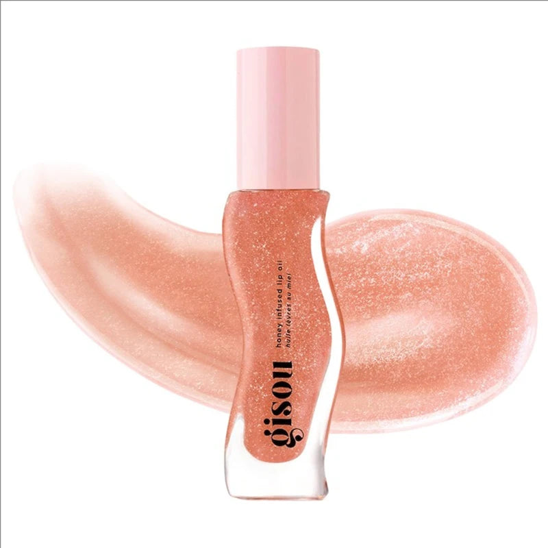 Gisou New Colors Full Range Of Long-lasting Moisturizing Raspberry Swirl Lip Oils Lip Gloss Care Lip Plumping Exfoliating Gloss