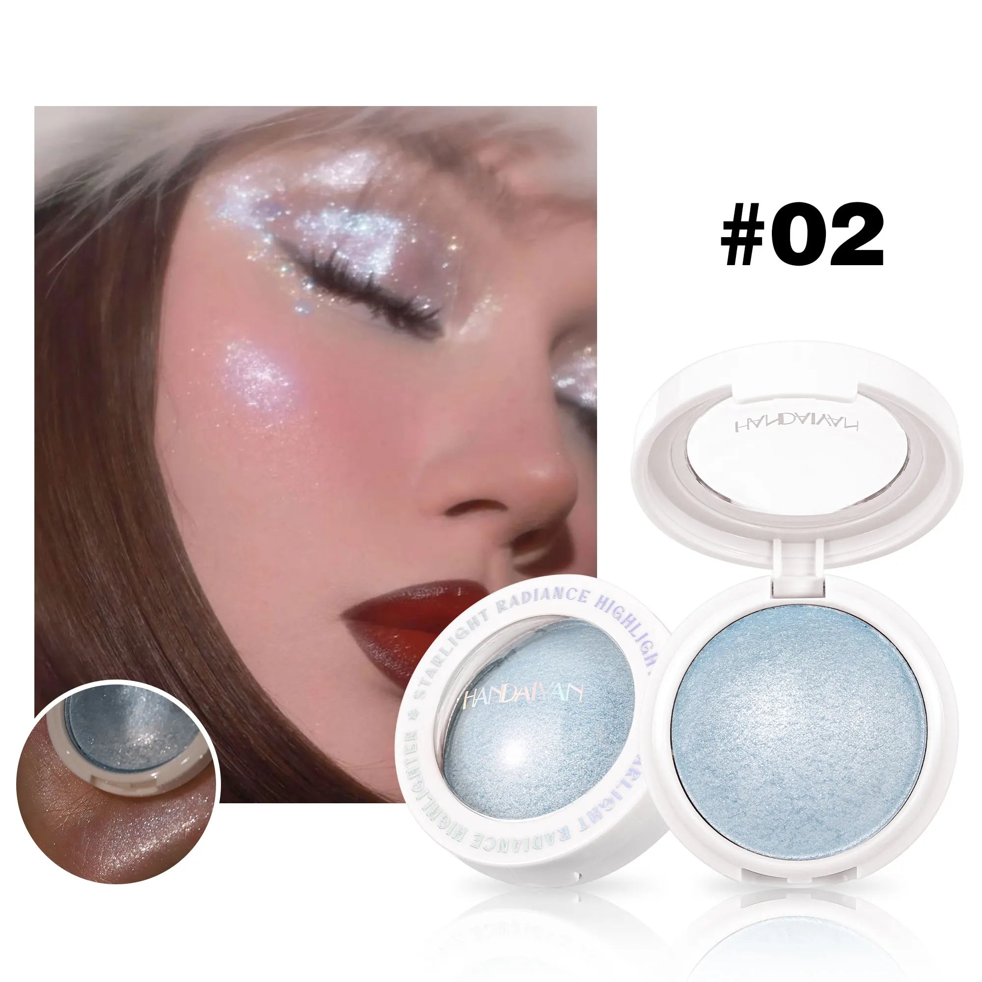 Single Color Highlighter Long Lasting Shimmer Radiance Sparkling Contour Brighten Chromatic Makeup Creamy Finish