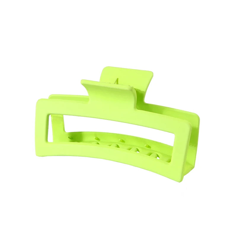13CM Oversized Solid Color Square Frosted Shark Clip for Thick Hair Women Girls - Hot Sale Fashion Hair Accessories