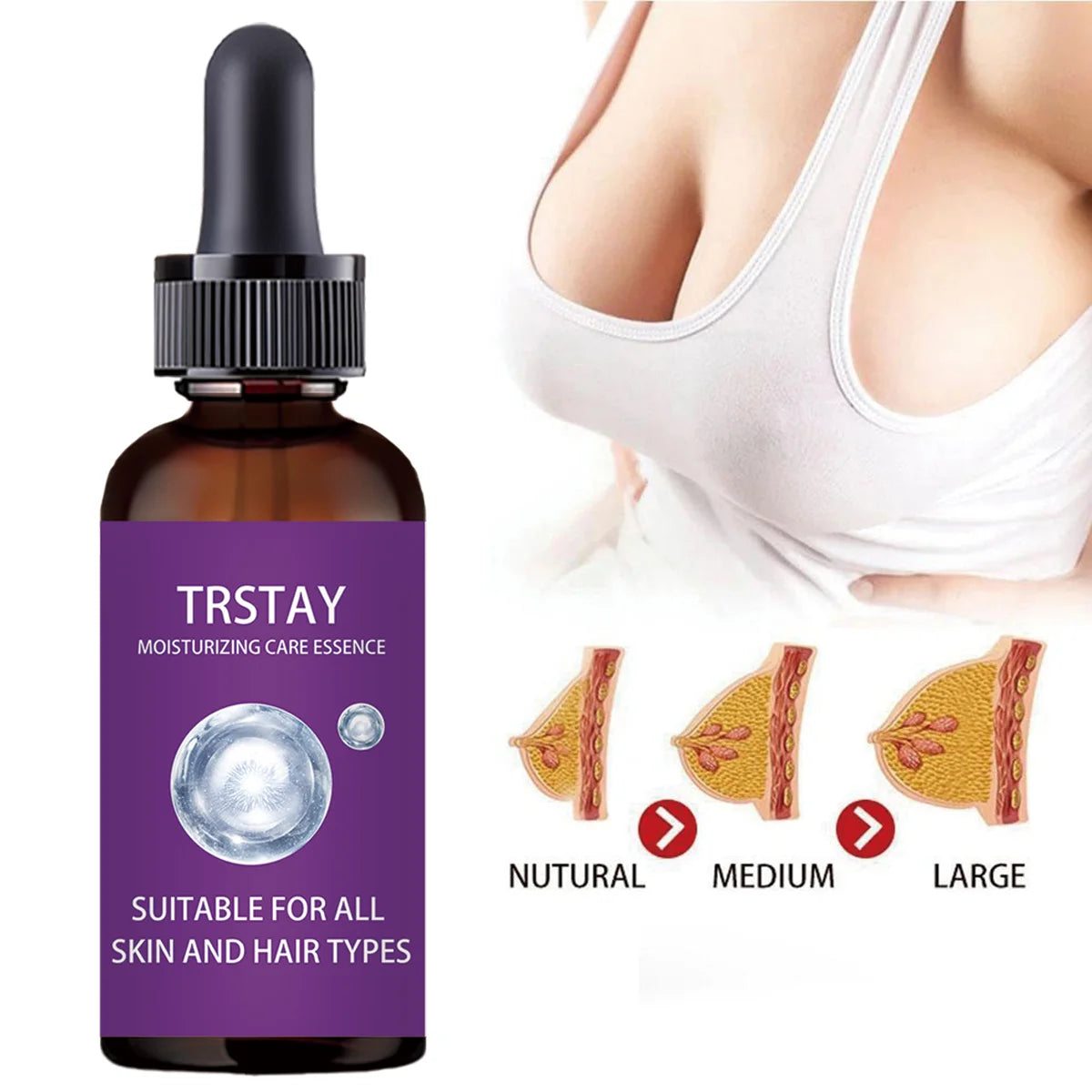 Breast Enhancement Essential Oil Cream Firms Breast Enhancement Safely without Side Effects