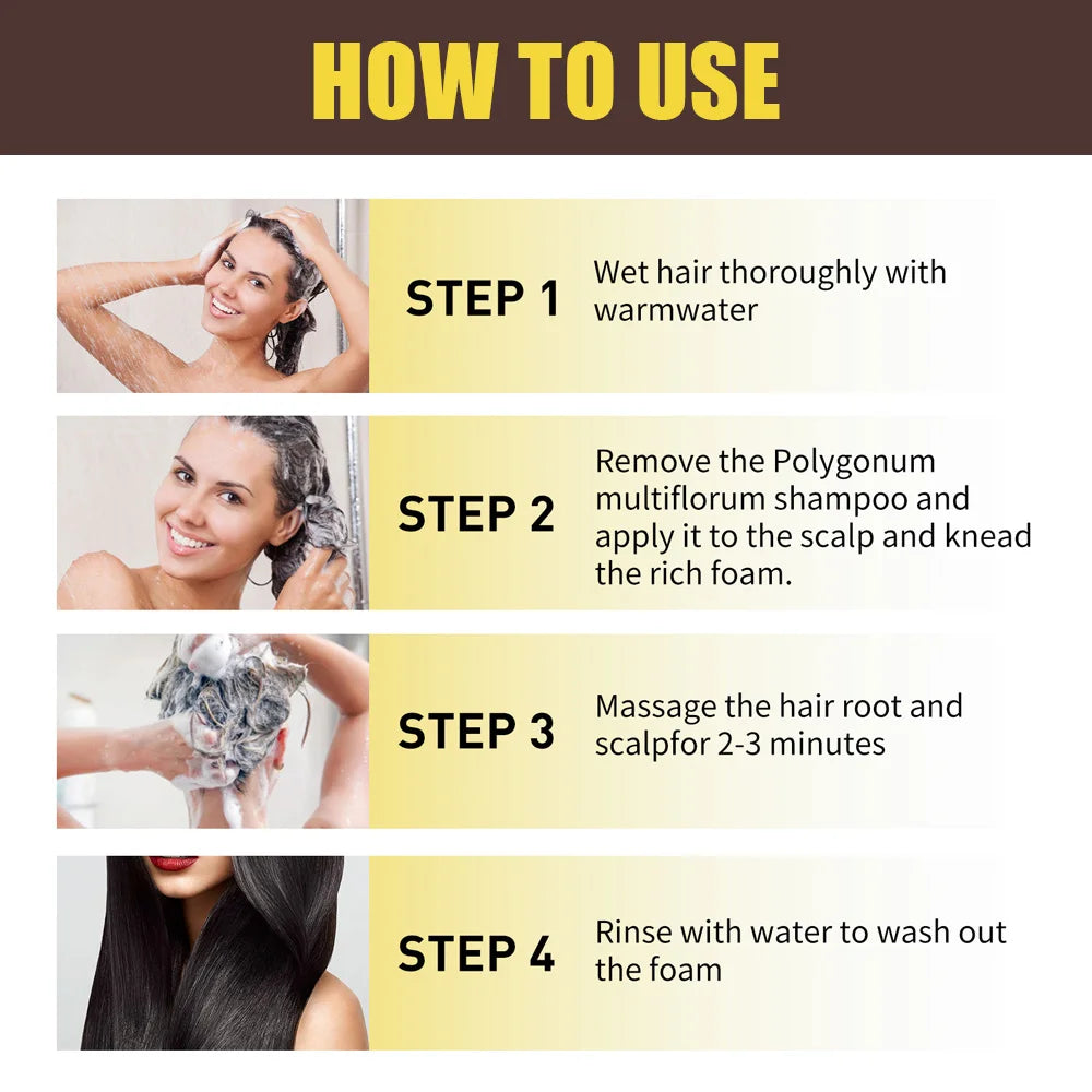 New Hair color shampoo 3 in 1 makes hair instantly from white to brown natural hair color protective sleeve for women 100ML