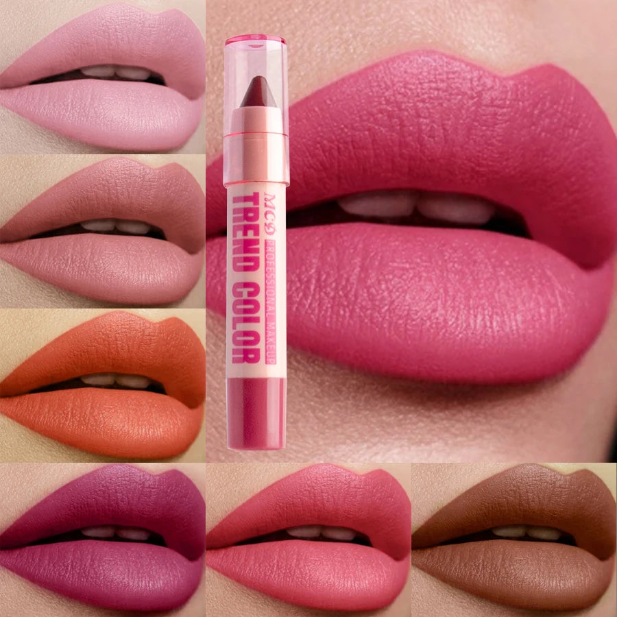 Moisturizing 12 Color Lipliner Pen Waterproof Plumping Stain Lipstick Natural Nude Pink Lip Liner Outline Lips Contour Makeup Fo