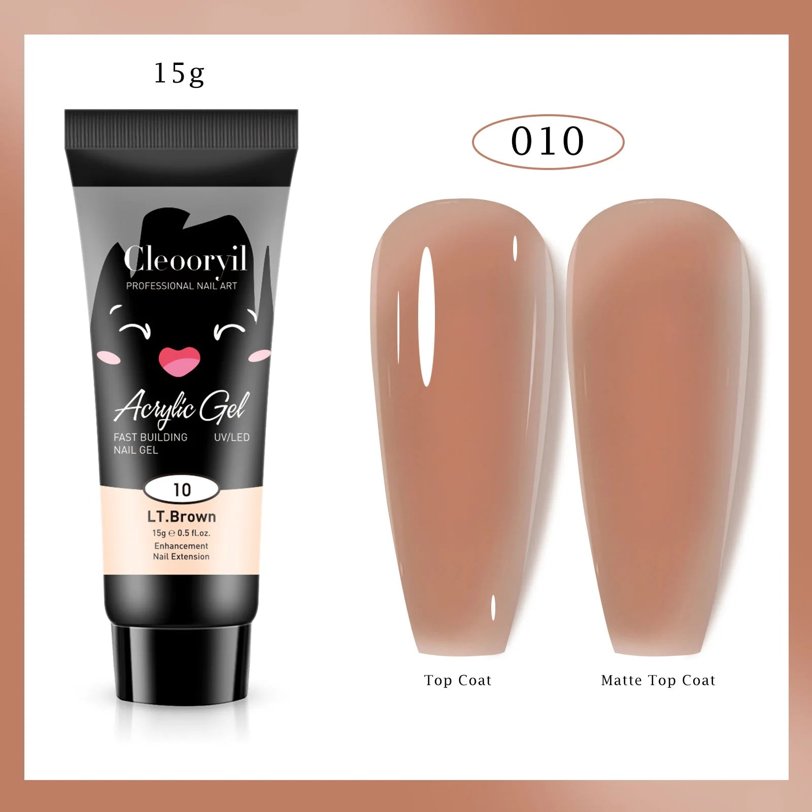 15ml Solid Extension Gel Nail Build Poly Nail Acrylic Gel Crystal Naked Color UV LED Polish Gel For Extend Nail Quick Extension