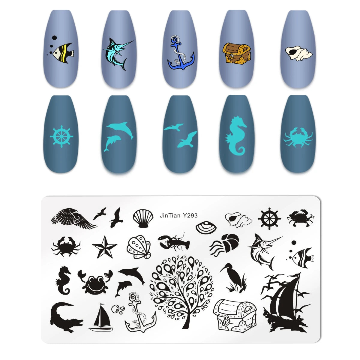 Valentine's Day Nail Stamping Plates Rose Flower Love Theme Nail Art Plate Stainless Steel Halloween Nail Design Stencil Tools