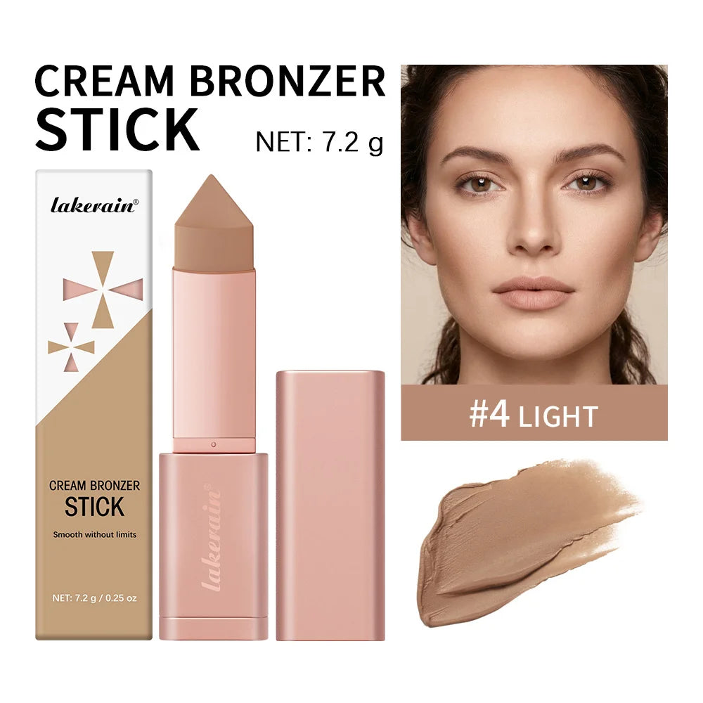 Cream Bronzer Stick and Contour Stick Bronzing Contouring Instant Highlights Dark Circles Face Contour Facial Foundation Makeup