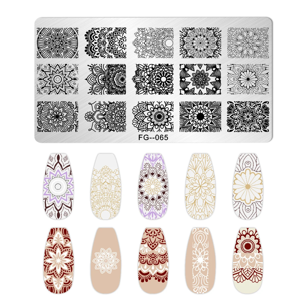Cartoon Bear Nail Stamping Plates Fruit ice cream cake Floral Flower Leaf  Printing Stencil Nail Stamp Templates Nail Art Tools