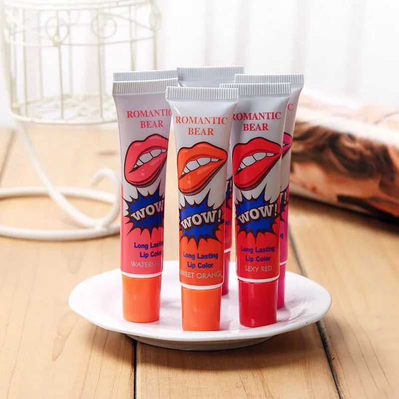6 Colors Magic Peel Off Liquid Lipstick Waterproof Long Lasting Lip Gloss Tint Tear Off Amazing Lip Tattoo Women Makeup Cosmetic